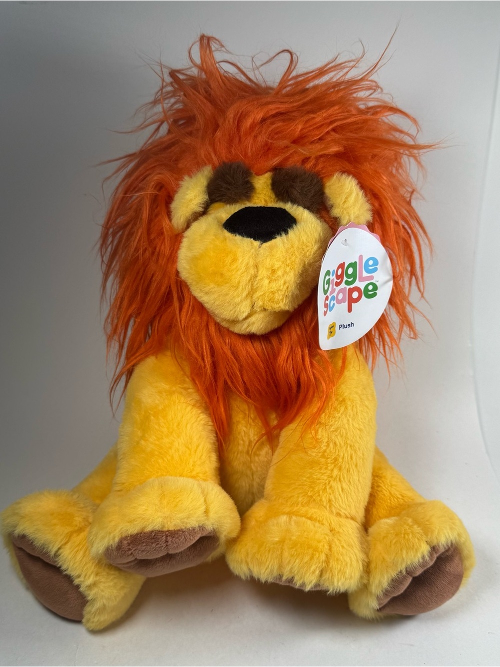 Target Plush Gigglescape 2024 Lion Yellow Orange 12" Stuffed Animal Toy